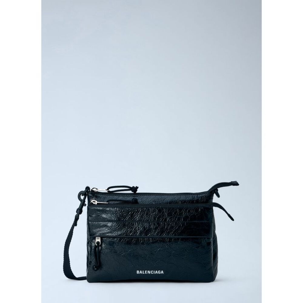 Balenciaga Men Explorer Double Pouch Messenger Bag